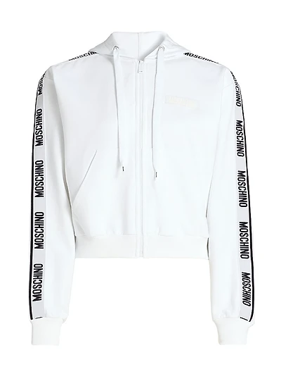 Moschino Intimo Donna Logo Zip Hoodie