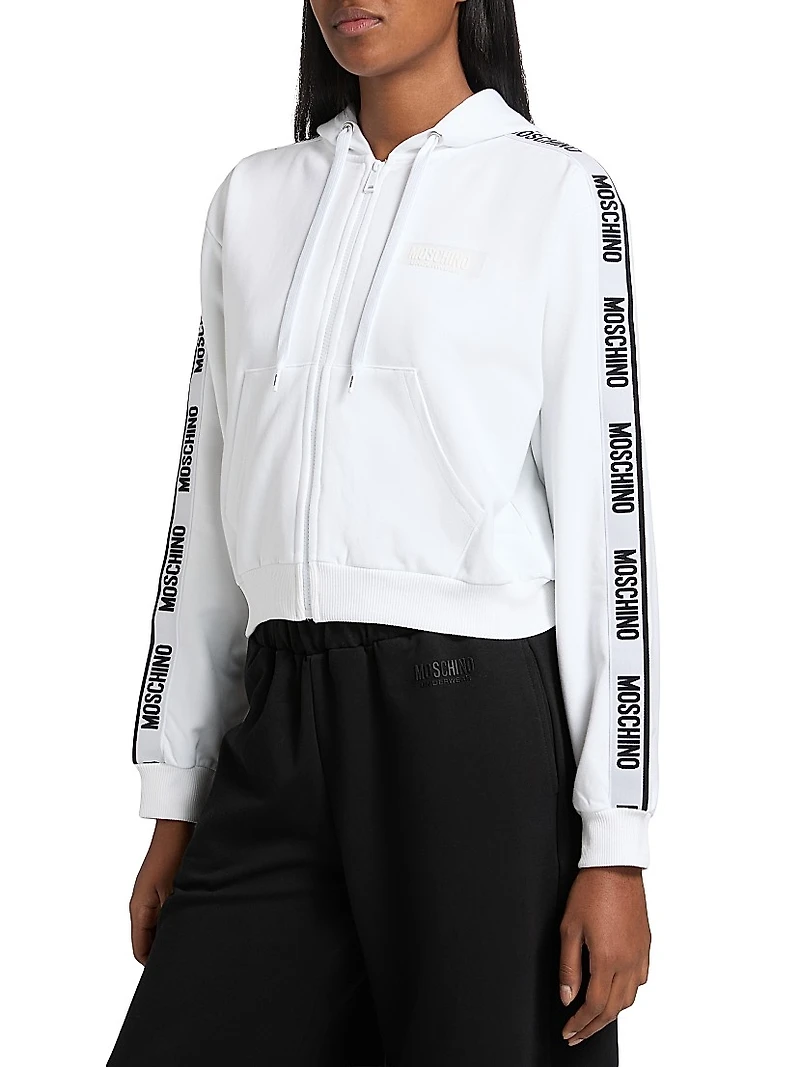 Moschino Intimo Donna Logo Zip Hoodie