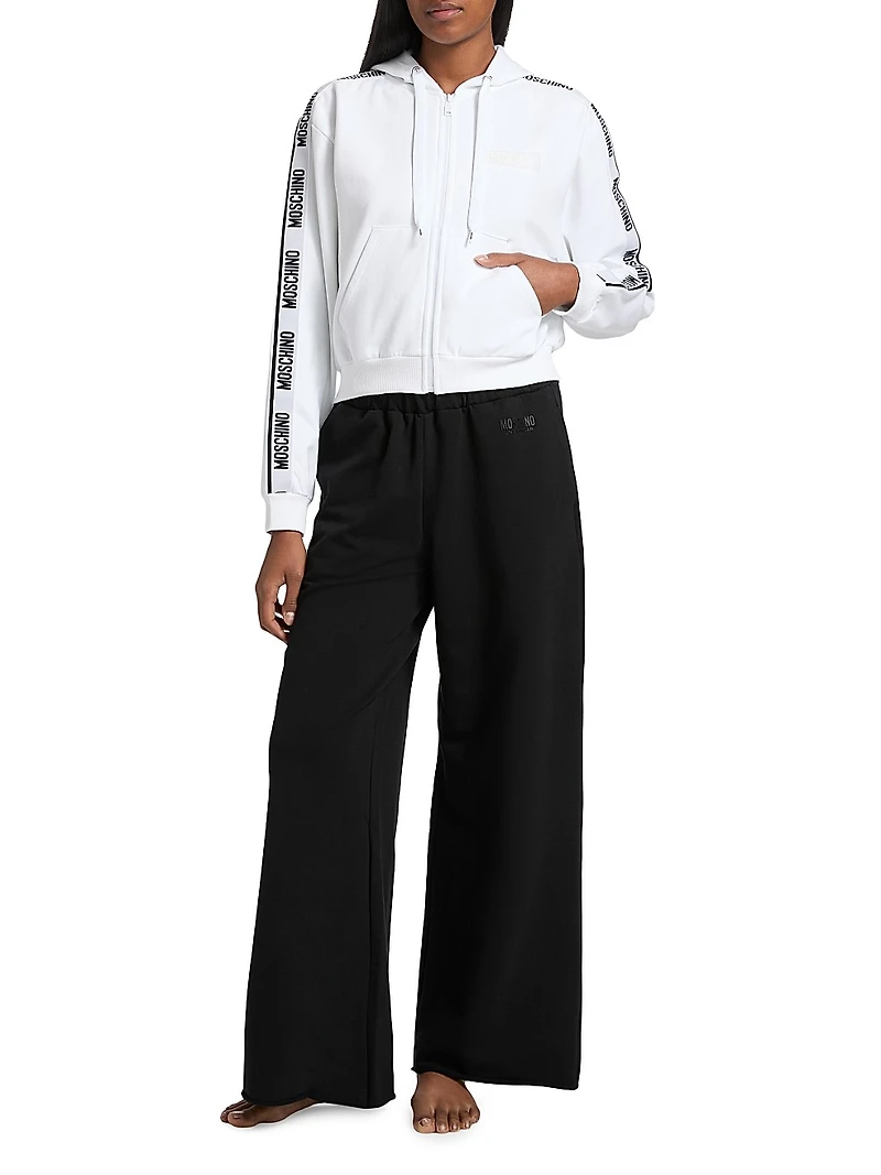 Moschino Intimo Donna Logo Zip Hoodie