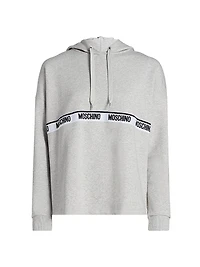 Moschino Intimo Donna Logo Stretch-Cotton Hoodie