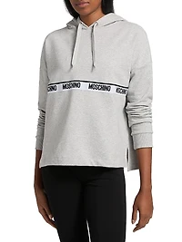 Moschino Intimo Donna Logo Stretch-Cotton Hoodie