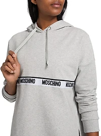 Moschino Intimo Donna Logo Stretch-Cotton Hoodie