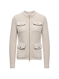 Down-Filled Cardigan Wool