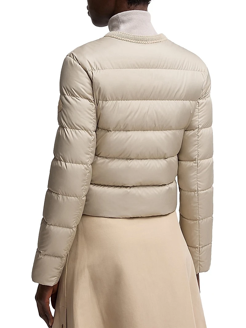 Mauvezin Puffer Jacket with Wool Trim