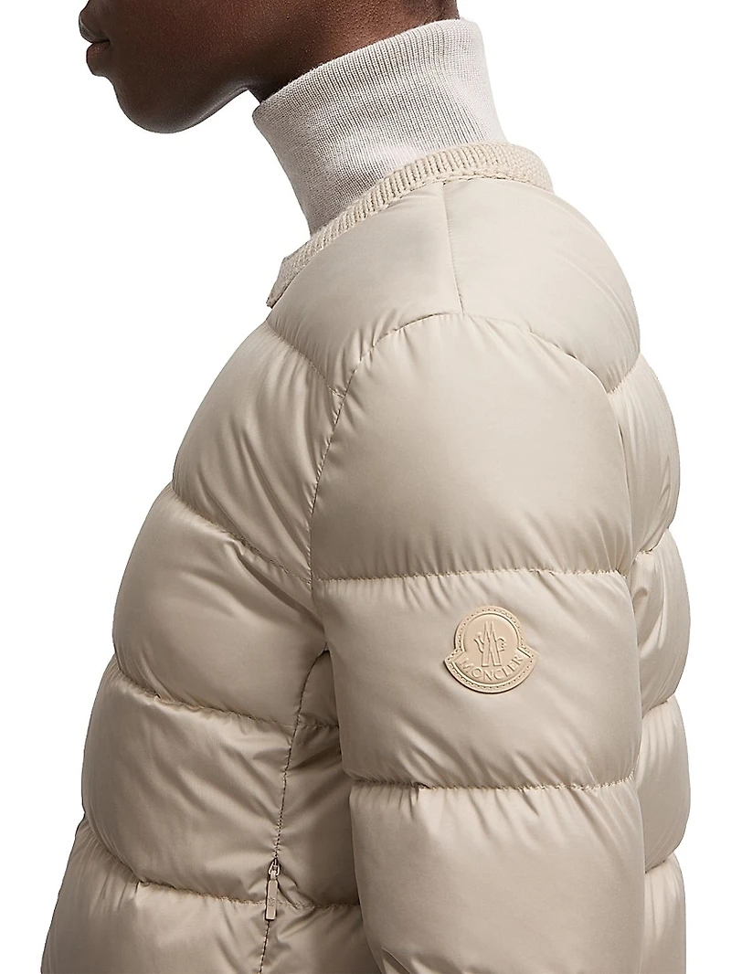 Mauvezin Puffer Jacket with Wool Trim