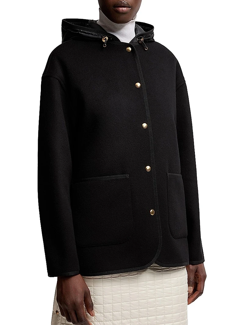Reposse Puffer Jacket Wool and Cashmere