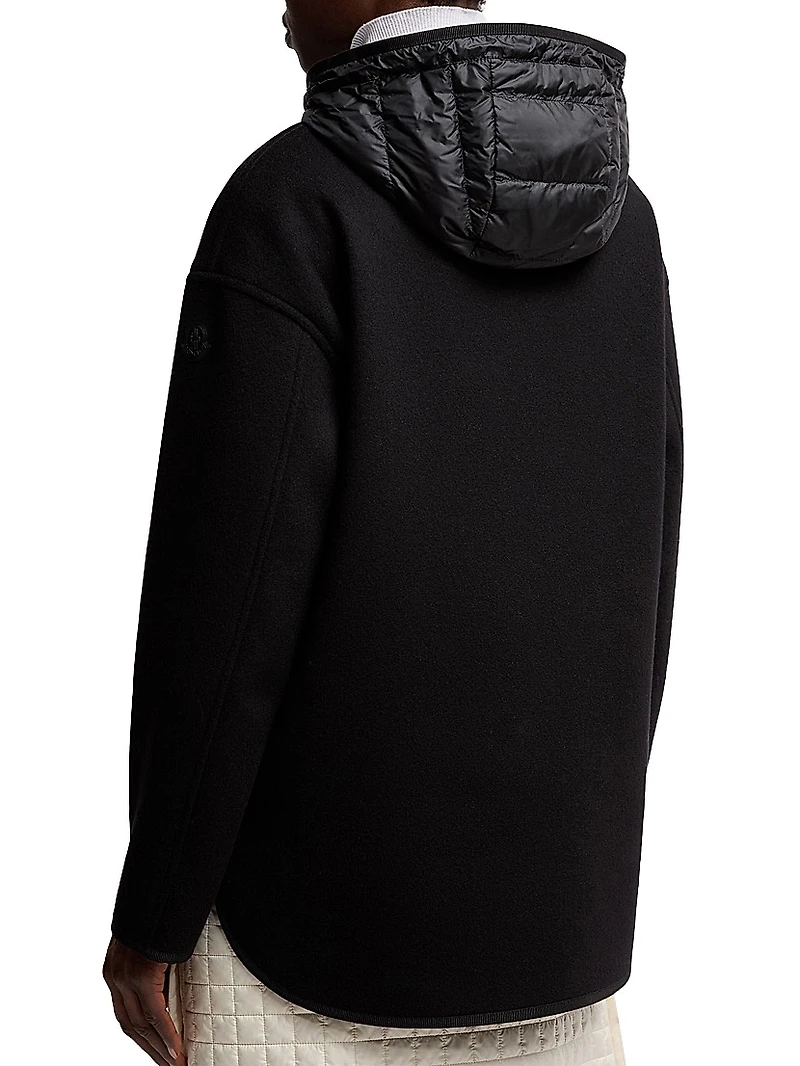Reposse Puffer Jacket Wool and Cashmere