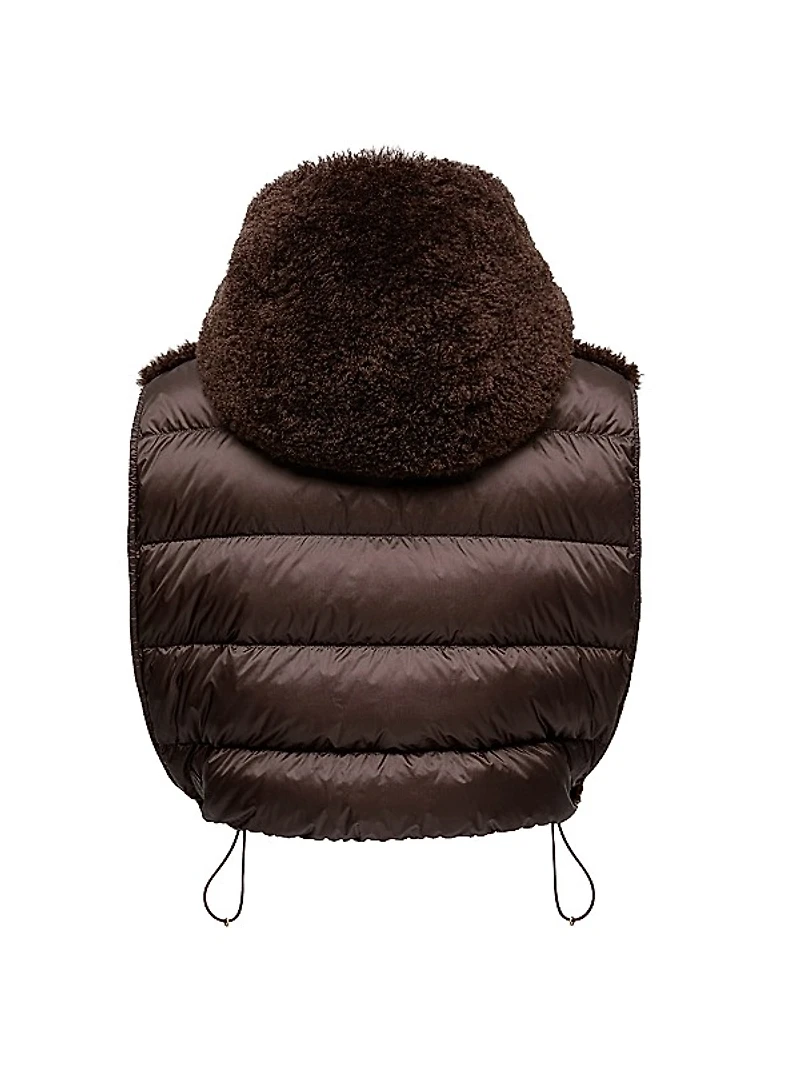 Down-Filled Bib in Teddy