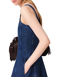 Long Denim Babydoll Dress