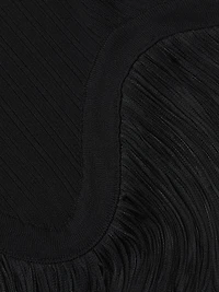 Misook x Lani Lynn Fringe-Hem Rib-Knit Tank Top