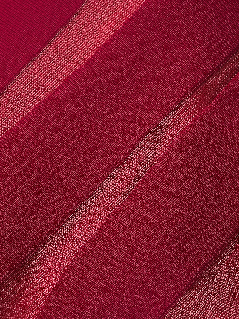 A-Line Multi-Seam Knit Maxi Dress