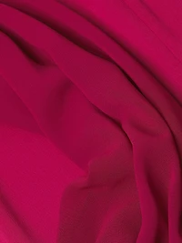 Crepe De Chine Twist Neck Blouse