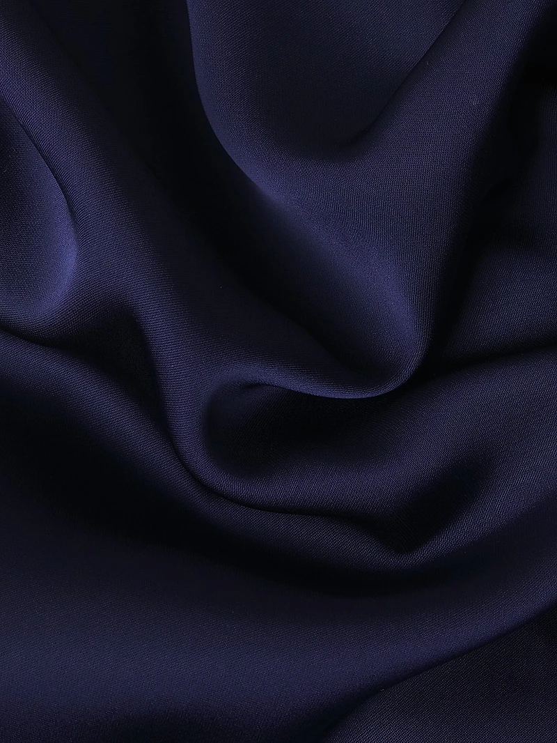 Misook x Lani Lynn Naomi Wide-Leg Crepe De Chine Pants