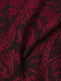 Jacquard Knit Boatneck Top