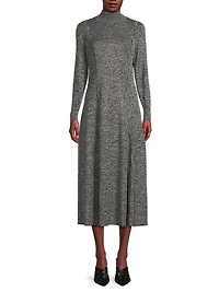 Knit A-Line Midi-Dress