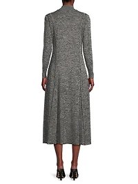 Knit A-Line Midi-Dress