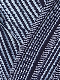 Misook x Lani Lynn Vertical Striped Knit Maxi Dress