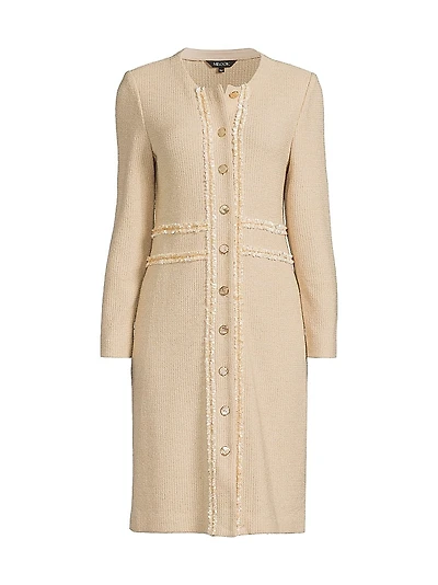 Heritage Ribbon Chain Trim Longline Jacket