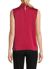 Sleeveless Crêpe de Chine Blouse