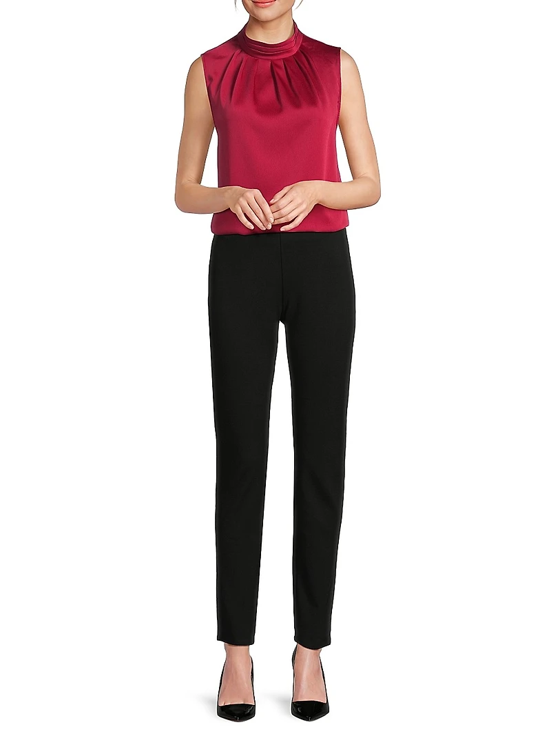 Sleeveless Crêpe de Chine Blouse