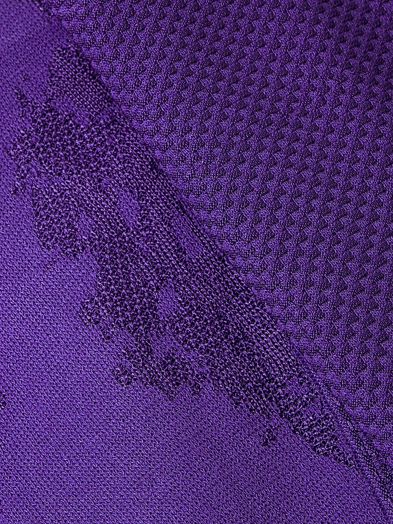 Tonal Pattern A-Line Midi-Dress