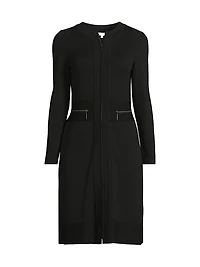 Knit Sheath Knee-Length Dress