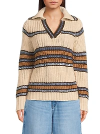 Misook x Lani Lynn Chunky Shaker-Stitch Knit Sweater