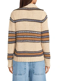 Misook x Lani Lynn Chunky Shaker-Stitch Knit Sweater