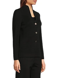Ottoman-Knit Jacket