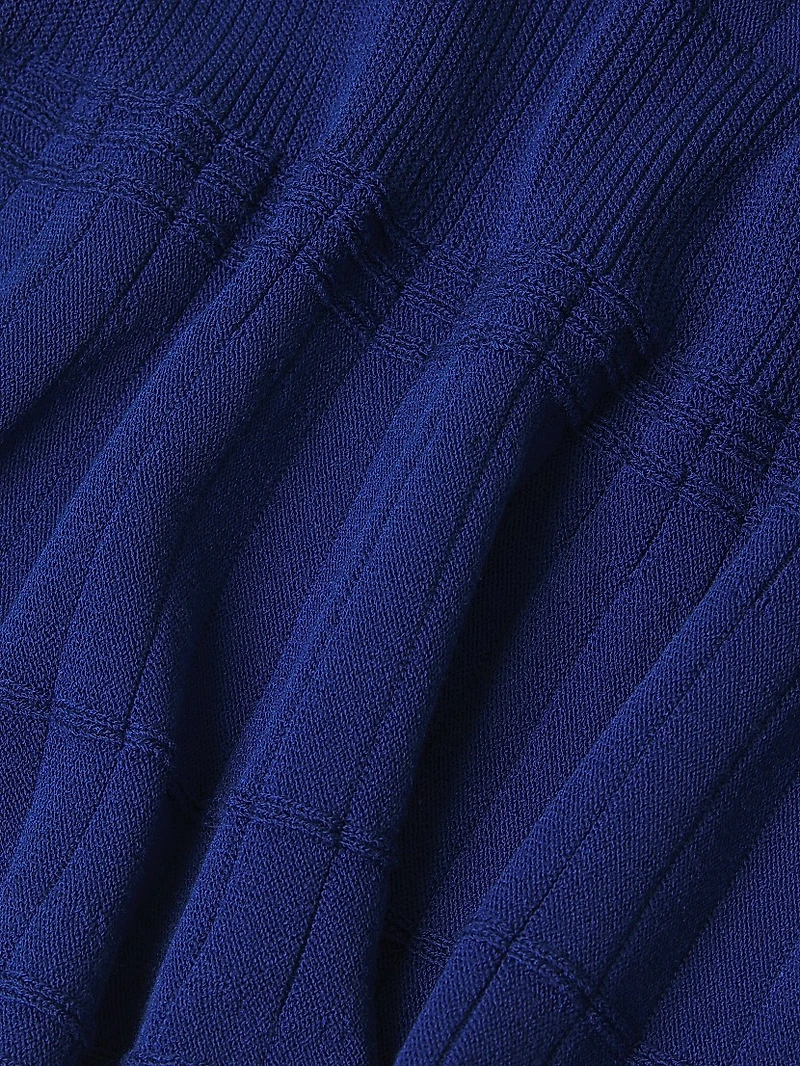 Rib-Knit Dolman-Sleeve Top