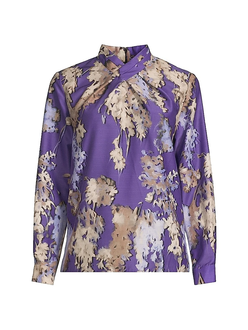 Floral Crêpe De Chine Blouse