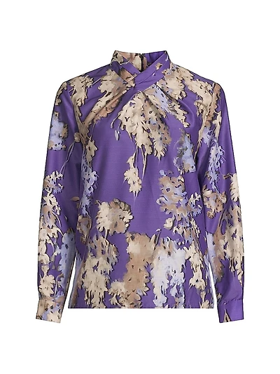 Floral Crêpe De Chine Blouse