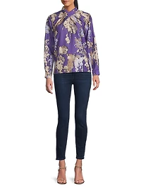 Floral Crêpe De Chine Blouse