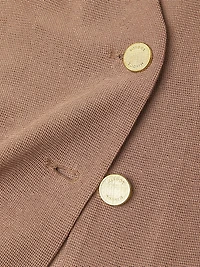 Tailored Fit & Flare Tonal Knit Jacket