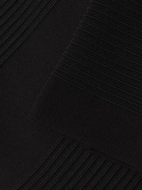 Ottoman-Knit Knee-Length Skirt