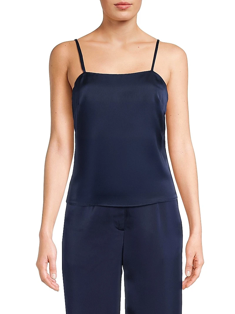 Misook x Lani Lynn Square Neck Crepe de Chine Camisole