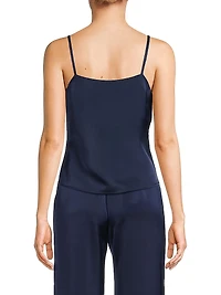 Misook x Lani Lynn Square Neck Crepe de Chine Camisole