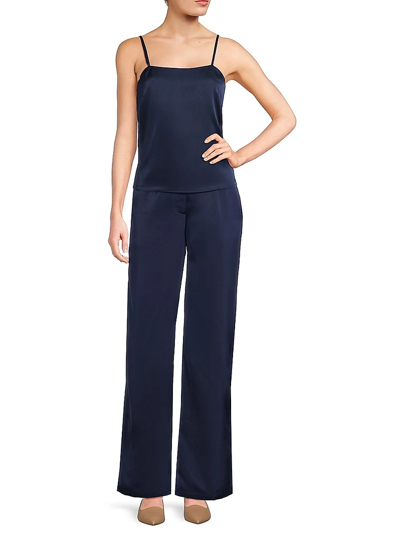 Misook x Lani Lynn Square Neck Crepe de Chine Camisole