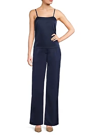 Misook x Lani Lynn Square Neck Crepe de Chine Camisole