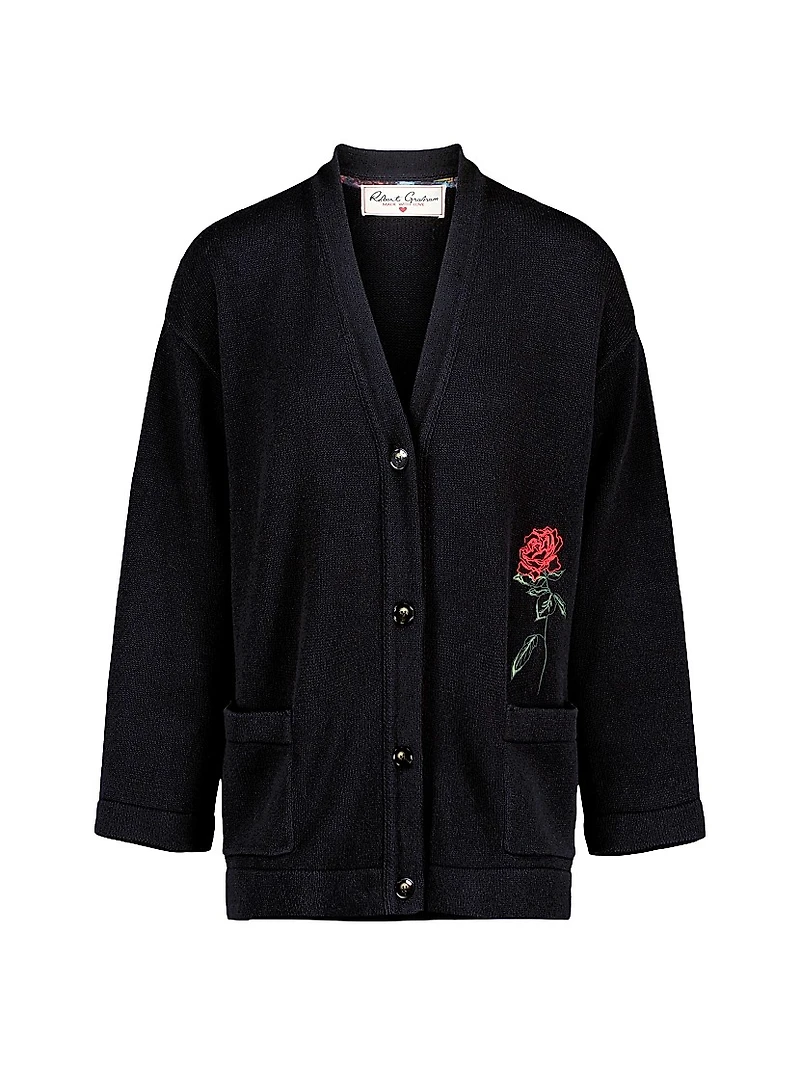 Noa Rose Embroidered Cardigan