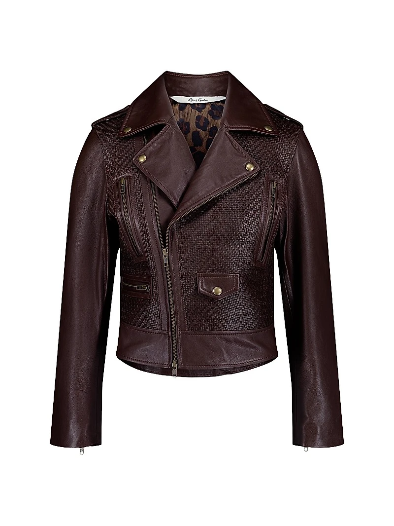 Clara Leather Moto Jacket