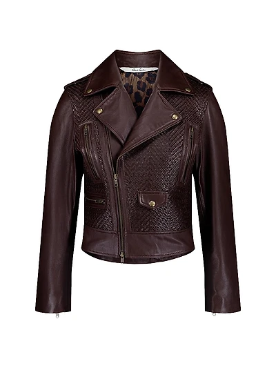 Clara Leather Moto Jacket