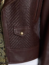 Clara Leather Moto Jacket