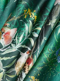 Sayla Floral Silk Bias-Cut Gown