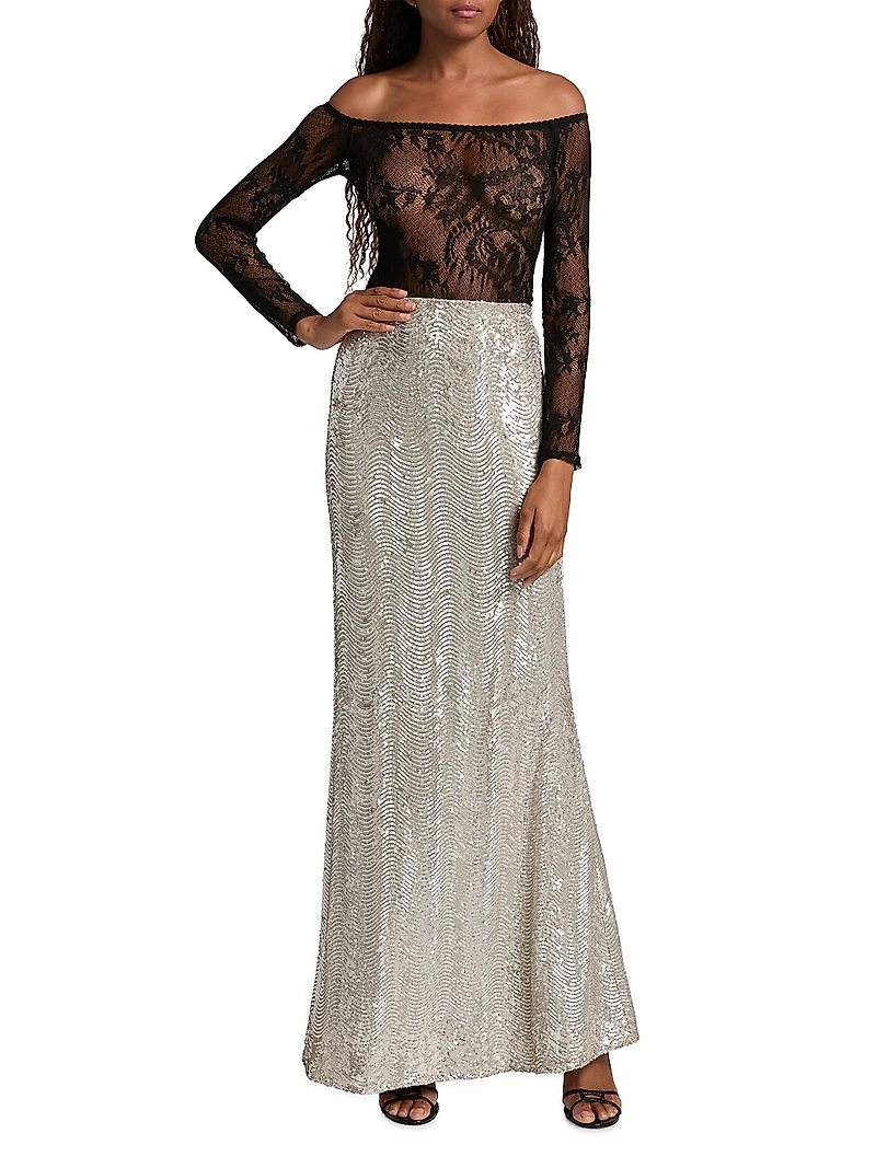 Peonie Lace Off-The-Shoulder Bodysuit