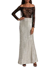 Peonie Lace Off-The-Shoulder Bodysuit