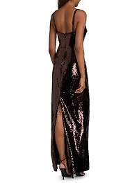 Karma Sequined Maxi Dress