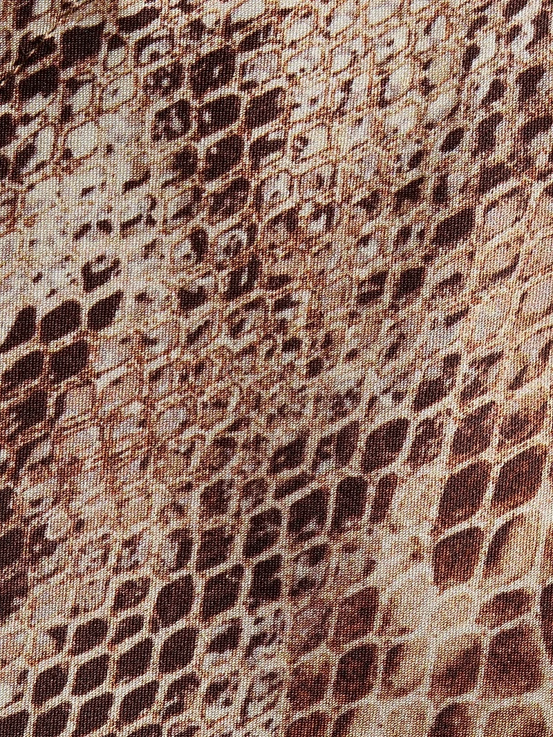 Sonya Snake Print Silk Bralette