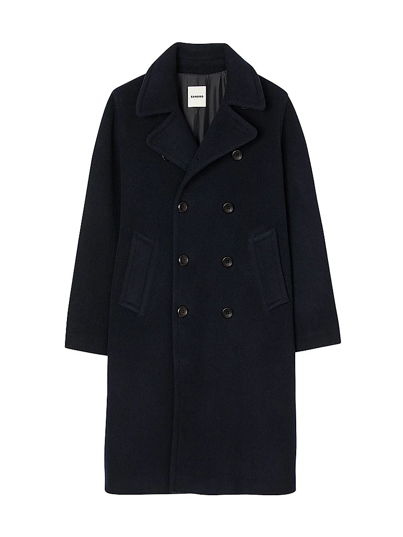 Double-Breasted Wool Coat