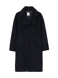 Double-Breasted Wool Coat